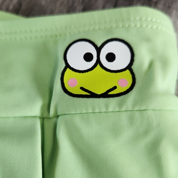 Keroppi Sanrio Pleated Swim Varsity Stripe Skirted Swim Bottoms Hot Topic NEW - Picture 3 of 11